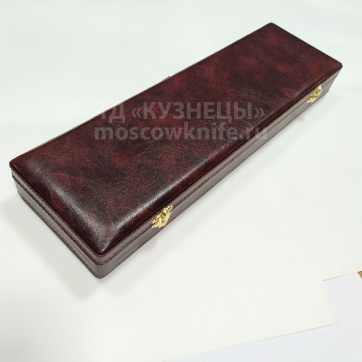 Шкатулка для кортика кожаная