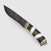 Нож Беркут (Ламинированный  Дамаск, карельская береза)