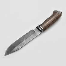 Нож Волк (Булатная сталь, Карельская береза)