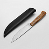 Нож кухонный (AUS-6, Орех, Цельнометаллический) 2