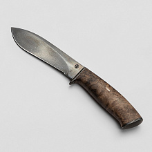 Нож Универсальный (Булат, Гарда Дамасская сталь, Кап. Ореха)