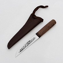 Нож Якут большой с кованным долом (Х12МФ, Венге)