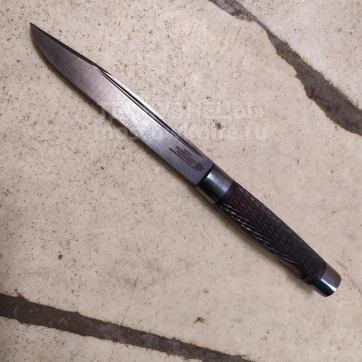 Нож Финка Егора Самсонова 1 (Дамасская сталь, Покрытие белым металлом)
