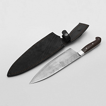 Нож Шеф-повар №1 (Дамасская сталь, Венге, Цельнометаллический)