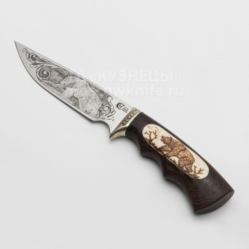 Нож Легионер (95Х18, Венге, Вставка из кости)