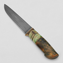 Нож С-2 (Клинок из  булатной стали Аносова Михаила, Бивень мамонта, Кап клена)