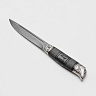 Нож Викинг (Дамасская сталь, Дерево, Белый металл) 1