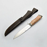 Нож Пехотный (M390, Карельская береза, Мельхиор) 2