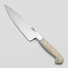 Нож Шеф-повара № 2 (Х12МФ, Акрил Белый, Цельнометаллический) 1