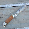 Нож туристический Лесной рейнджер (Дамаск, орех, литьё) 1
