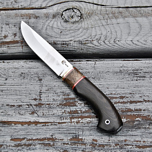 Нож Ястреб (N690,Граб,вставка-стабилизированная карельская берёза)