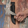 Нож Филин (дамасская сталь, черный граб) 7