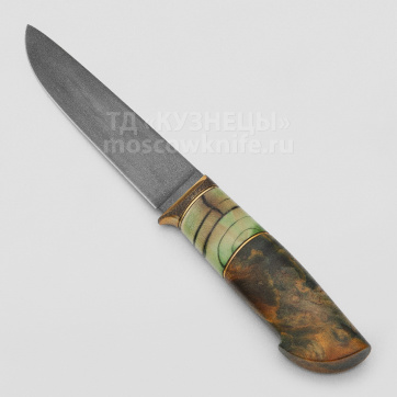 Нож С-2 (Клинок из  булатной стали Аносова Михаила, Бивень мамонта, Кап клена)