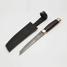 Нож Танто (Дамасская сталь, Граб, Латунь)