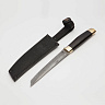Нож Танто (Дамасская сталь, Граб, Латунь) 2