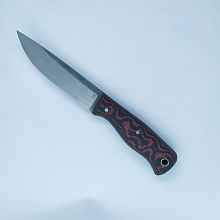 Нож Нарым (N690, микарта, насечка, ножны - кайдекс)