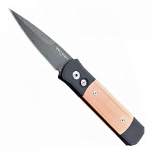 Нож Pro-Tech GODSON CUSTOM COPPER DAMASCUS