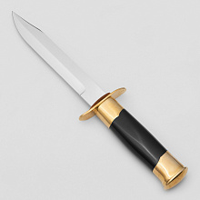 Нож НР-40 наградной с деревянными ножнами(65Г хримированный, Пластик)