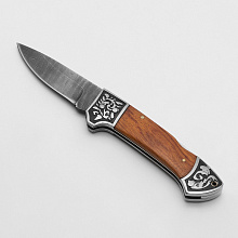 Нож Юнкер (Дамасская сталь, Венге, Мельхиор)