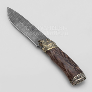 Нож Беркут (Дамасская сталь, Венге, Латунь)