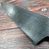 Кухонный нож Шеф-повар №1 (Дамасская сталь, Венге, Цельнометаллический) 3