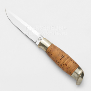 Нож Финский (Сталь Х12МФ, Береста, Мельхиор)