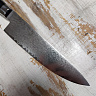 Нож Шеф TG-D7 (Сталь: обкладки нержавеющий дамаск, центр VG10, рукоять G10) 6
