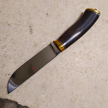 Нож Бекас (110Х18, Граб, Латунь)
