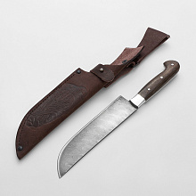 Нож Узбек (Дамасская сталь, Венге, Цельнометалический)