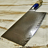 Нож Тесак Цайдао кухонный поварской (Сталь VG-10, Рукоять - Стабилизированный березовый сувель, акрил) 4