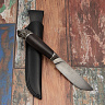 Нож Филин (дамасская сталь, черный граб) 10