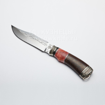 Нож Волк (95Х18, кап клёна, венге, мельхиор)