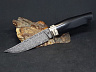 Нож Ф-3.11 (мозаичный дамаск, граб, вставка бивень мамонта) 1