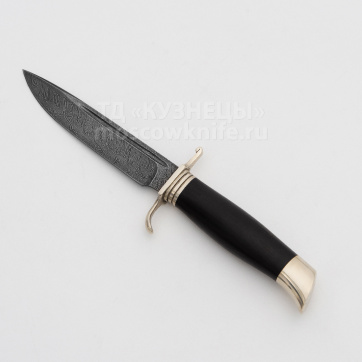 Нож Финка НКВД из дамасской стали (Дамаск, Граб, Мельхиор)