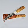 Нож якутский (95Х18, Карельская береза, Бивень моржа)  Art01 5