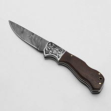 Нож Юнкер №1 (Дамасская сталь, Венге, Мельхиор)