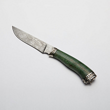 Нож Тигр-2 (D2, Карельская береза, Мельхиор)
