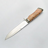Нож Пехотный (M390, Карельская береза, Мельхиор) 3