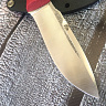 Нож УАЗик КРАСНЫЙ КУЗОВ (N690, микарта, насечка, ножны - кайдекс) 6