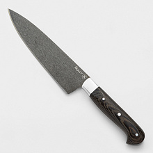 Кухонный нож Шеф-повар №2 (Булатная сталь, Венге, Цельнометаллический)
