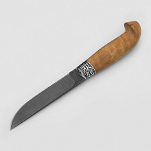 Нож Финский 2 (D2, Карельская береза, Латунь-серебрение)