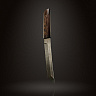 Нож Танто (Дамасская сталь, Венге) 5