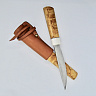 Нож якутский (95Х18, Карельская береза, Бивень моржа)  Art01 6