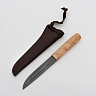 Якутский нож большой (Дамасская сталь, Карельская береза) 2