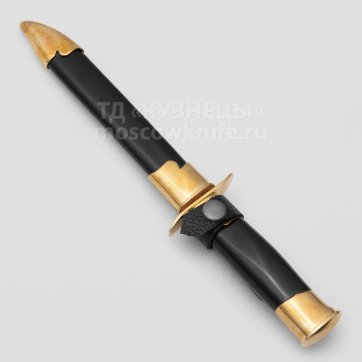 Нож НР-40 наградной с деревянными ножнами(65Г хримированный, Пластик)