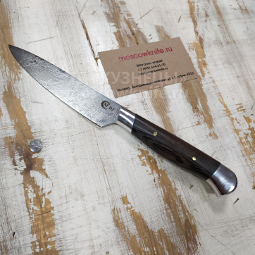Кухонный нож "Повар-8" (D2, Венге, Цельнометаллический)