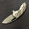 Нож складной SQ 006 (Дамасская сталь, Титан) 8