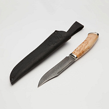 Нож Гид (Дамасская сталь, Карельская береза)