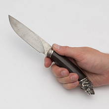 Нож Пойнтер (дамасская сталь, черный граб)