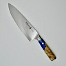 Нож Шеф кухонный TWB-D7 (Сталь VG-10, Рукоять - Стабилизированный березовый сувель, акрил) 1